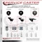 Service Caster 3'' Bright Chrome Polyurethane Caster Side Mount Bracket SCC-GR03S310-PPUBD-BC-71678-CB180 - alternate 3
